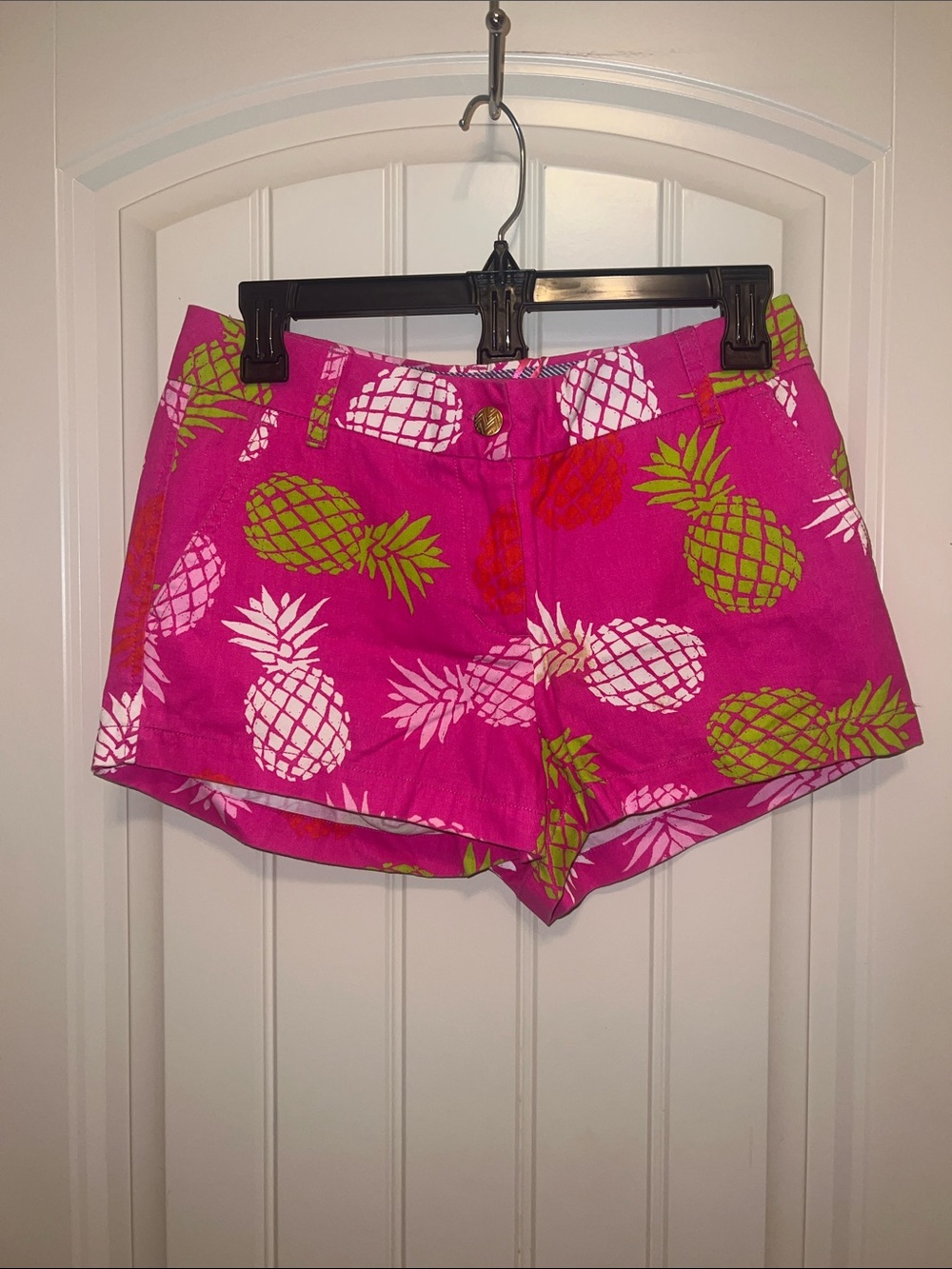 NWT Macbeth Collection sz XS pink pineapple shorts